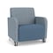 Lesro Siena Wide Guest Chair w/ FrontCasters, BruSteel, RS RainSong Back, MD Titan Seat, RS RainSong Panels SN1201 - alternate 1